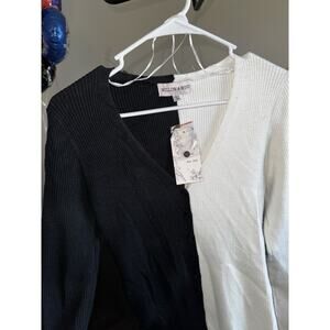 Willow And Wind Black And White Sweater Dress Cruella Deville Style Dress Size L